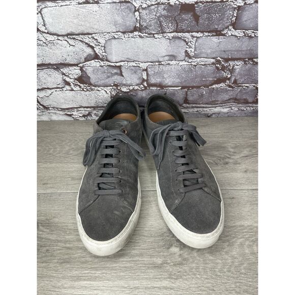 Goodman Brand Edge Charcoal Suede Casual Lace Low Top Sneakers Men Sz 42EU/9M US - Picture 11 of 16